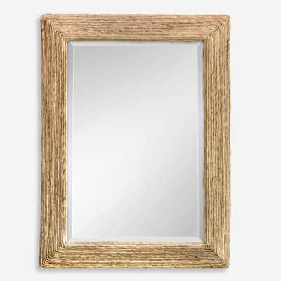Uttermost Rora Woven Coastal Mirror - 46"W x 34"H x 4"D