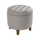 preview thumbnail 23 of 110, Carson Carrington Hare Button-tufted Round Storage Ottoman