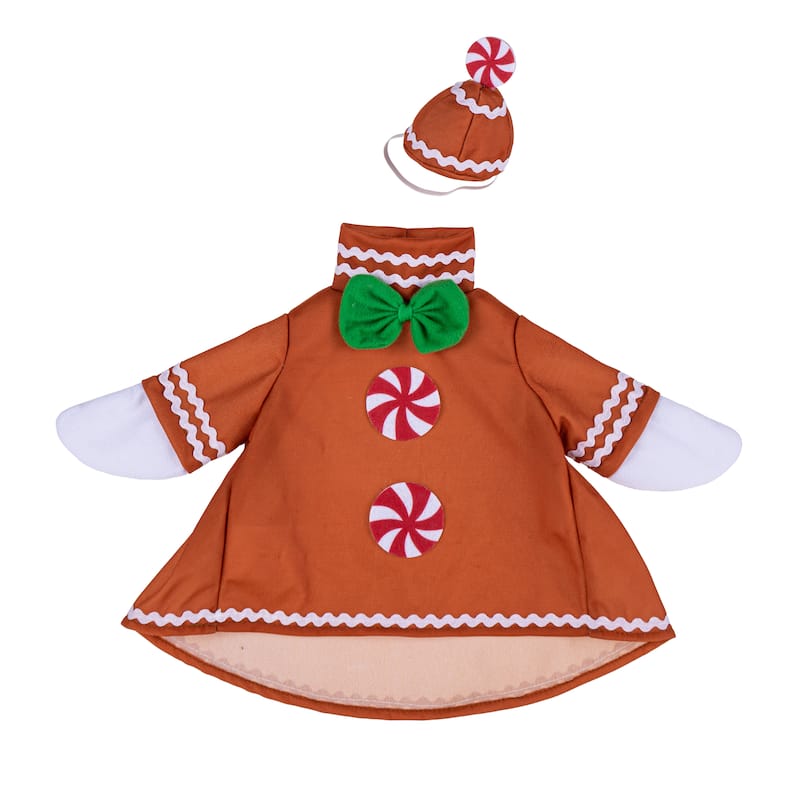 Porch Goose Outfit for Garden Statue - Gingerbread