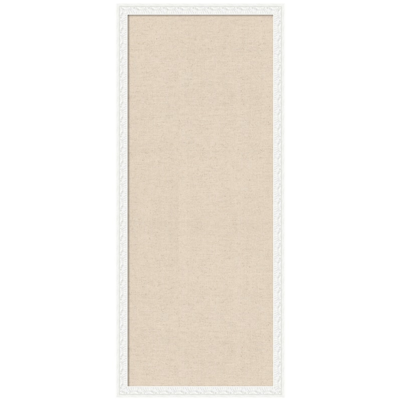 Kate and Laurel Pinboard Neutral Linen - 18x42 - Bethany White