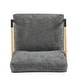 preview thumbnail 6 of 63, 27.56" Modern Accent Chair with Plush Cushions, Metal Frame, and Wooden Armrest Design -for Living Room, Bedroom