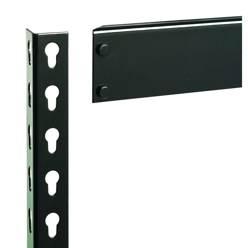 Iron Horse 3800 lb Riveted Shelving, 4-Shelf, 60"Hx30"Wx16"D, Black