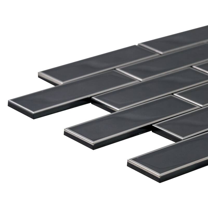 Athena 2x6 Matte Glass Subway Mosaic Tile - Wall, Backsplash