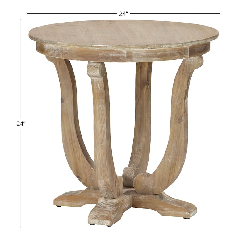 Tinley Fir Wood End Table, Natural