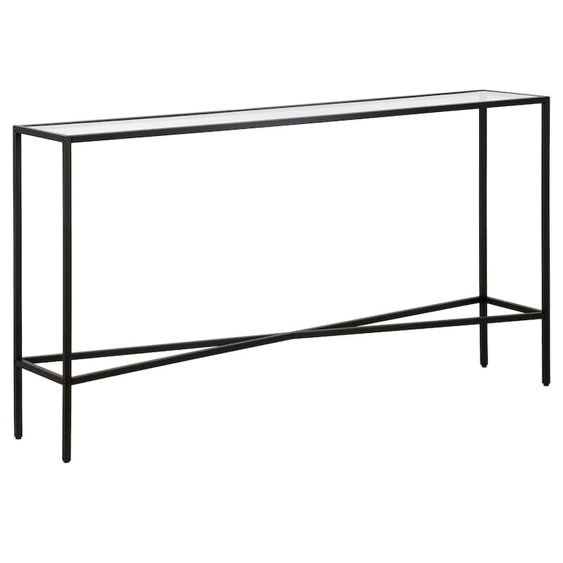 Henley 55'' Wide Rectangular Console Table with Glass Top