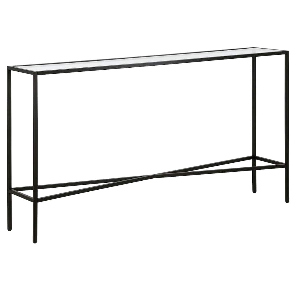 Henley 55'' Wide Rectangular Console Table with Glass Top
