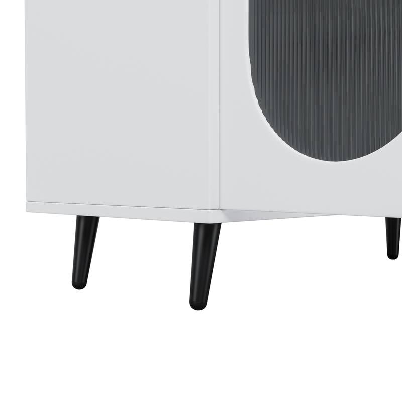 60" Buffets and Sideboards - Modern Accent Sideboard Cabinet with Acrylic Doors