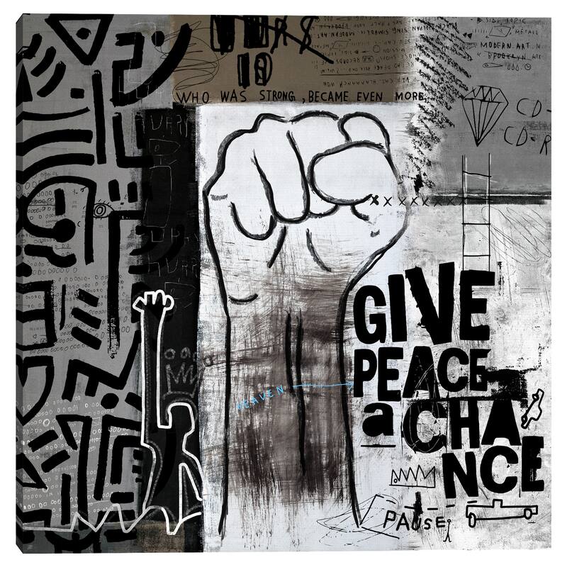 Give Peace a Chance by Nikki Chu Canvas Art Print