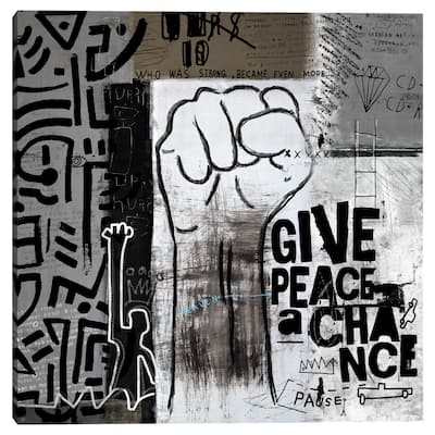 Give Peace a Chance by Nikki Chu Canvas Art Print