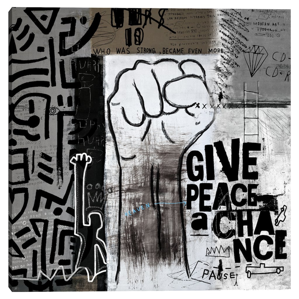 Give Peace a Chance by Nikki Chu Canvas Art Print