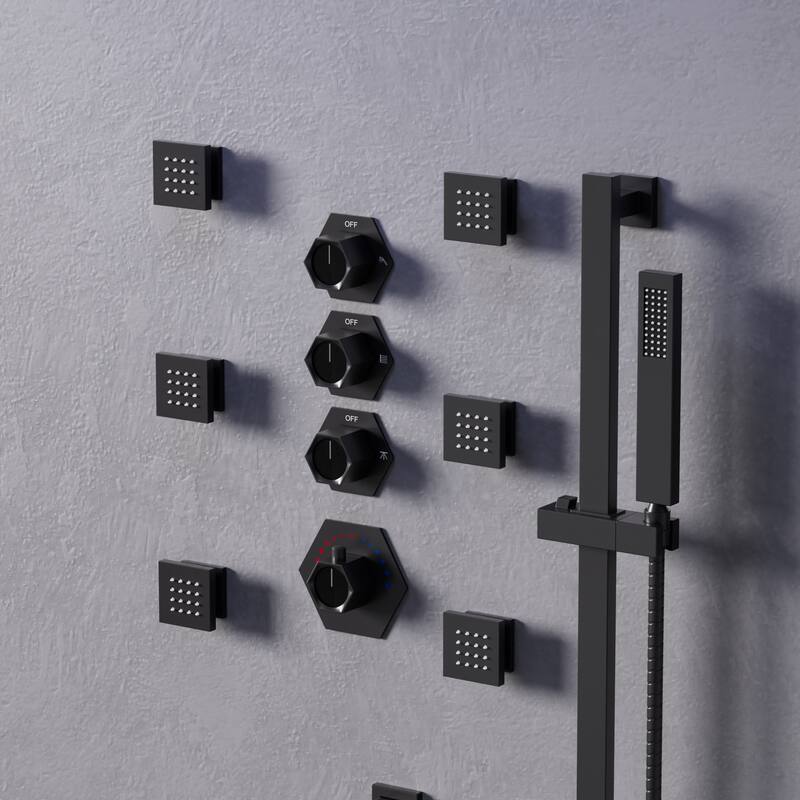 GRANDJOY LED Music Shower System 16" Showerhead