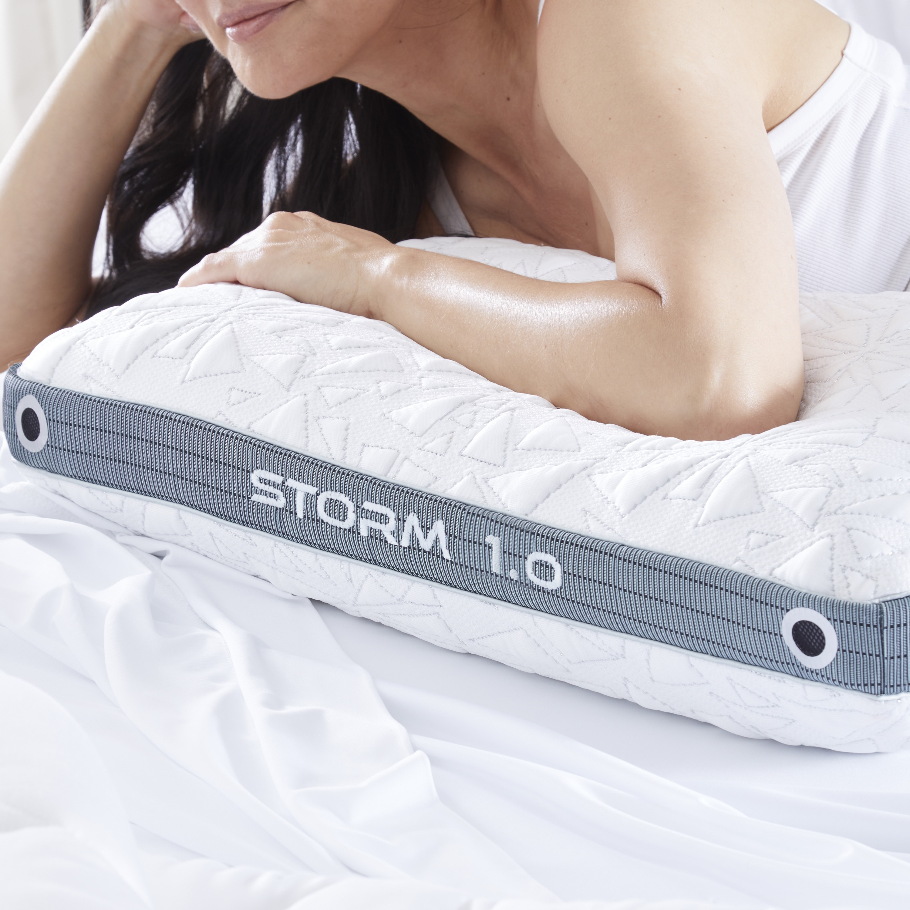 BEDGEAR Storm Performance Cooling Pillow Size 1.0 2.0 and 3.0 Medium Bed Pillow for Hot Sleepers High Loft