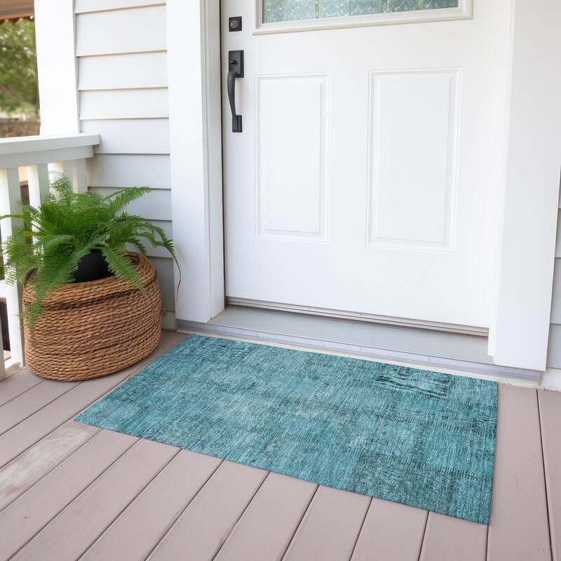 Machine Washable Indoor/ Outdoor Chantille Boho Moroccan Rug