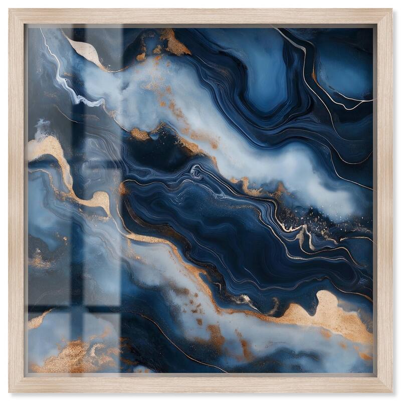 Deep Sea Geode IV Shadowbox by Art Remedy - Natural - 16" x 16"