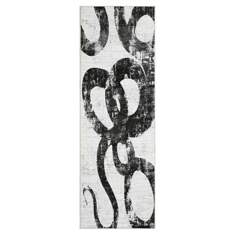 Modern Washable Area Rug Animal Snake Pattern Rug Home Decor Snake Carpet, Low Pile Non Slip Rug