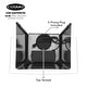 preview thumbnail 8 of 8, Cosmo 36 in. Ducted Wall Mount Range Hood in Stainless Steel with Push Button Control, LED Lighting and Permanent Filters