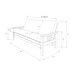 preview thumbnail 8 of 31, Somette Beli Mont Antique White Full-size Storage Futon Set with Mattress