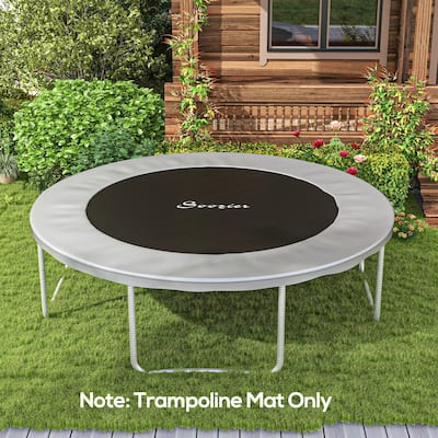 Soozier Trampoline Replacement Mat, Fits 12' Trampoline with 70 V-Hooks & 5.5" Springs, Trampoline Mat with 8 Rows