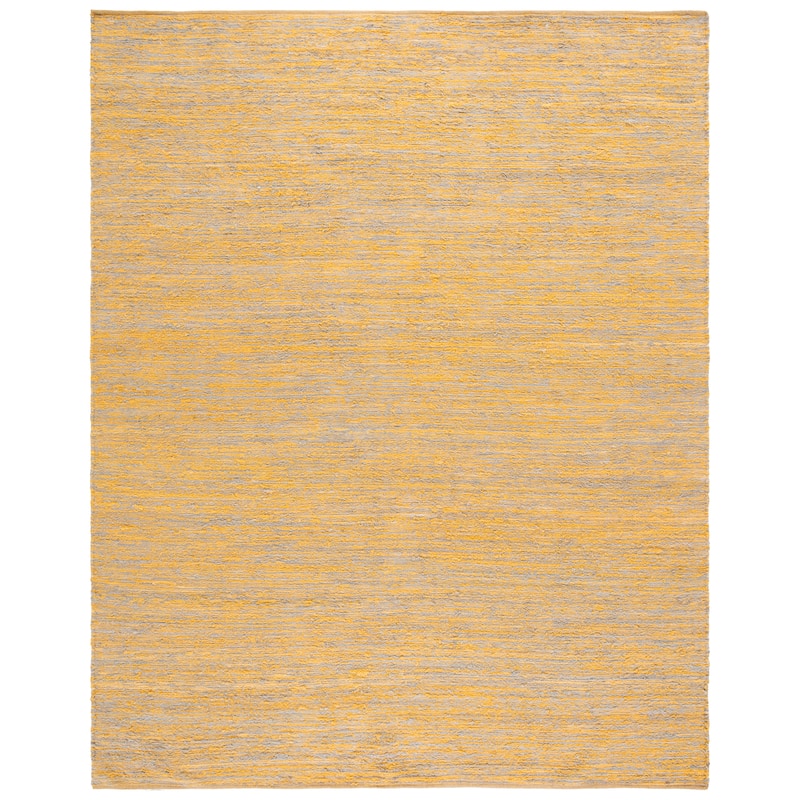 SAFAVIEH Handmade Montauk Euridice Cotton Rug - 8' x 10' - Yellow