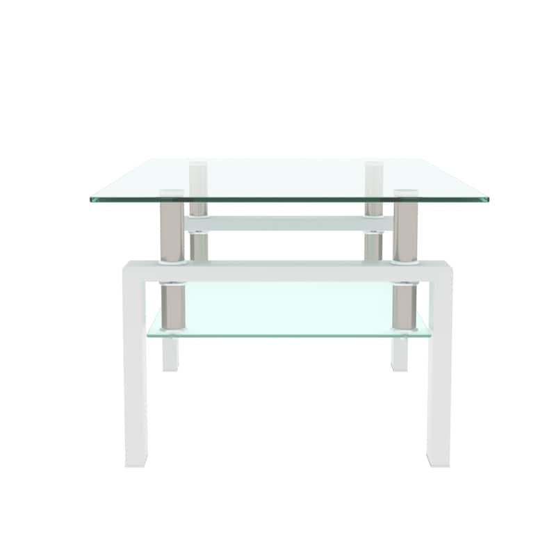 Versatile Glass Coffee Table with Modern Design and Ample Storage for Living Room and Office Use