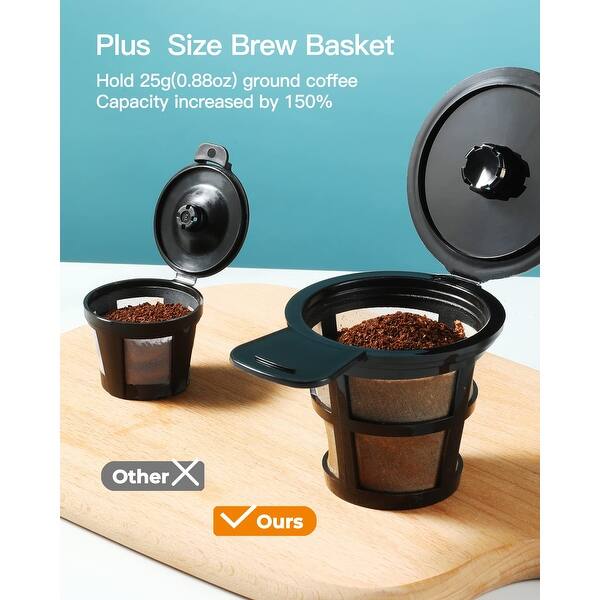 Single Serve Coffee Maker for K Cup & Ground Coffee, with Bold Brew, One Cup  Coffee Maker, 6 to 14 oz. Brew Sizes - Bed Bath & Beyond - 40376942