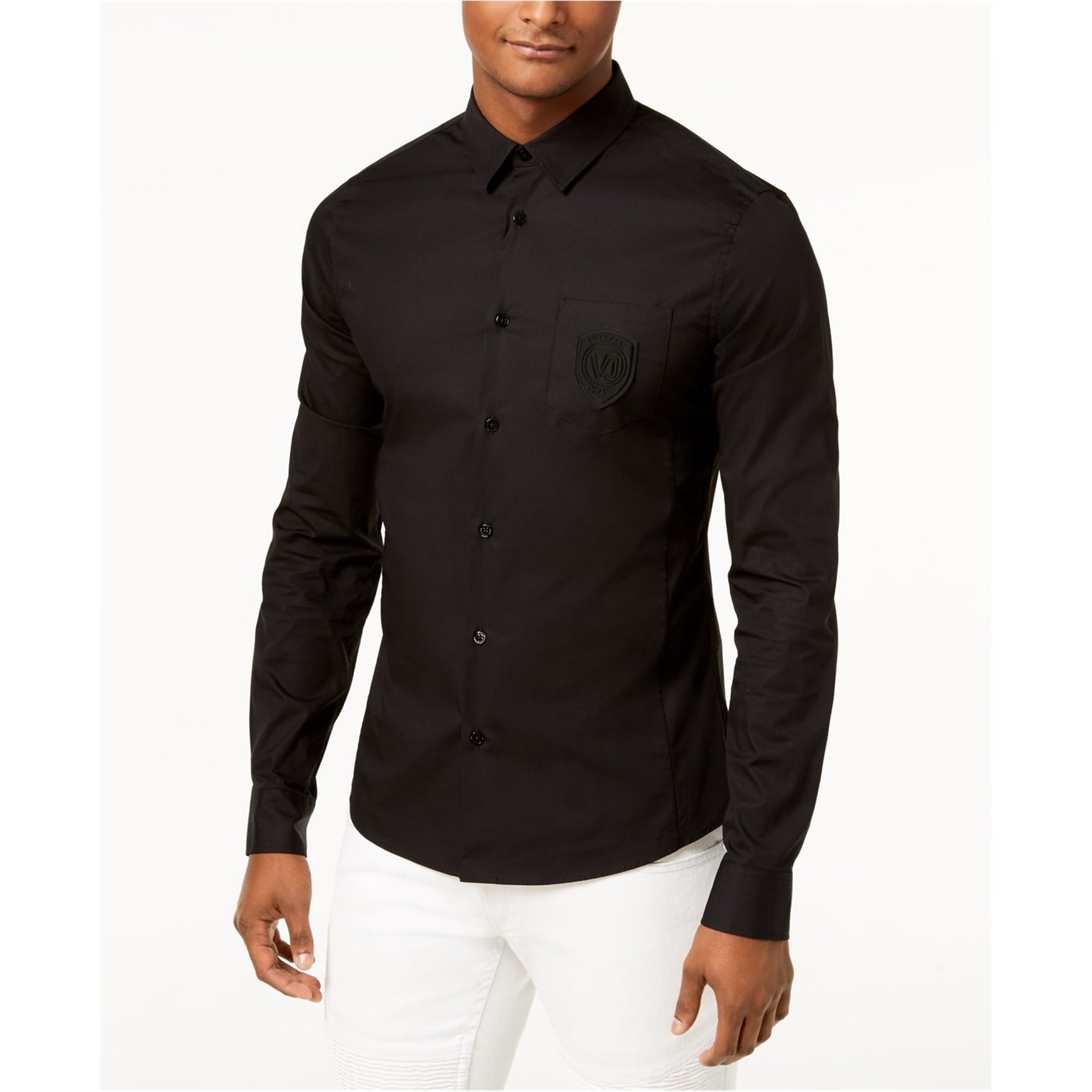 versace men's button up shirt