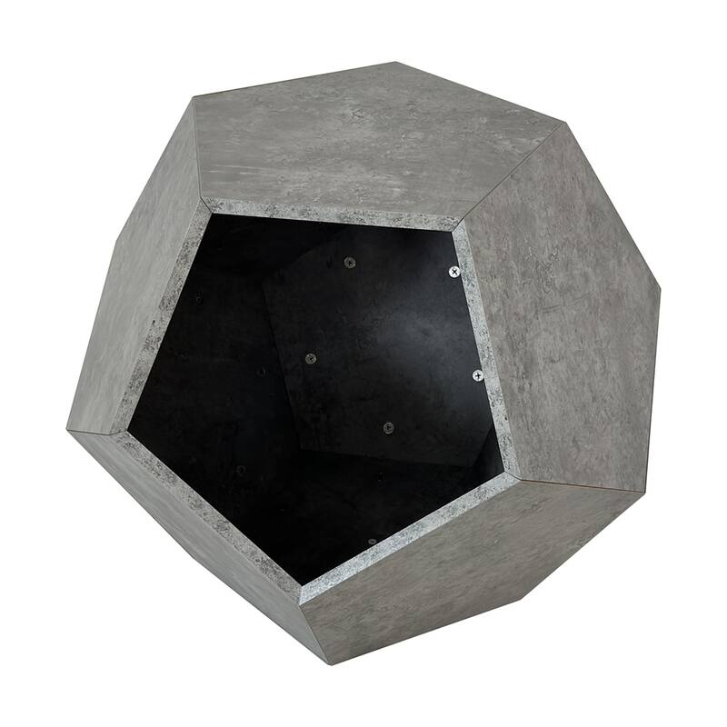 25.98" Modern Sofa Side Table, Planter MDF