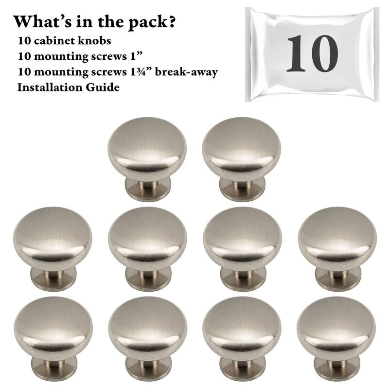 DesignPerfect DPA-R53K-10PACK Simplicity Pack of (10) 1-3/16" Diameter