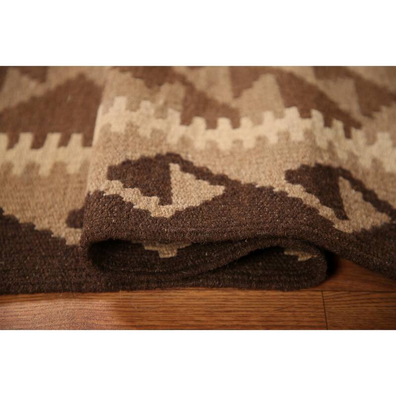 Reversible Kilim Oriental Rug Flat-weave Wool Carpet - 3'3" x 5'2"