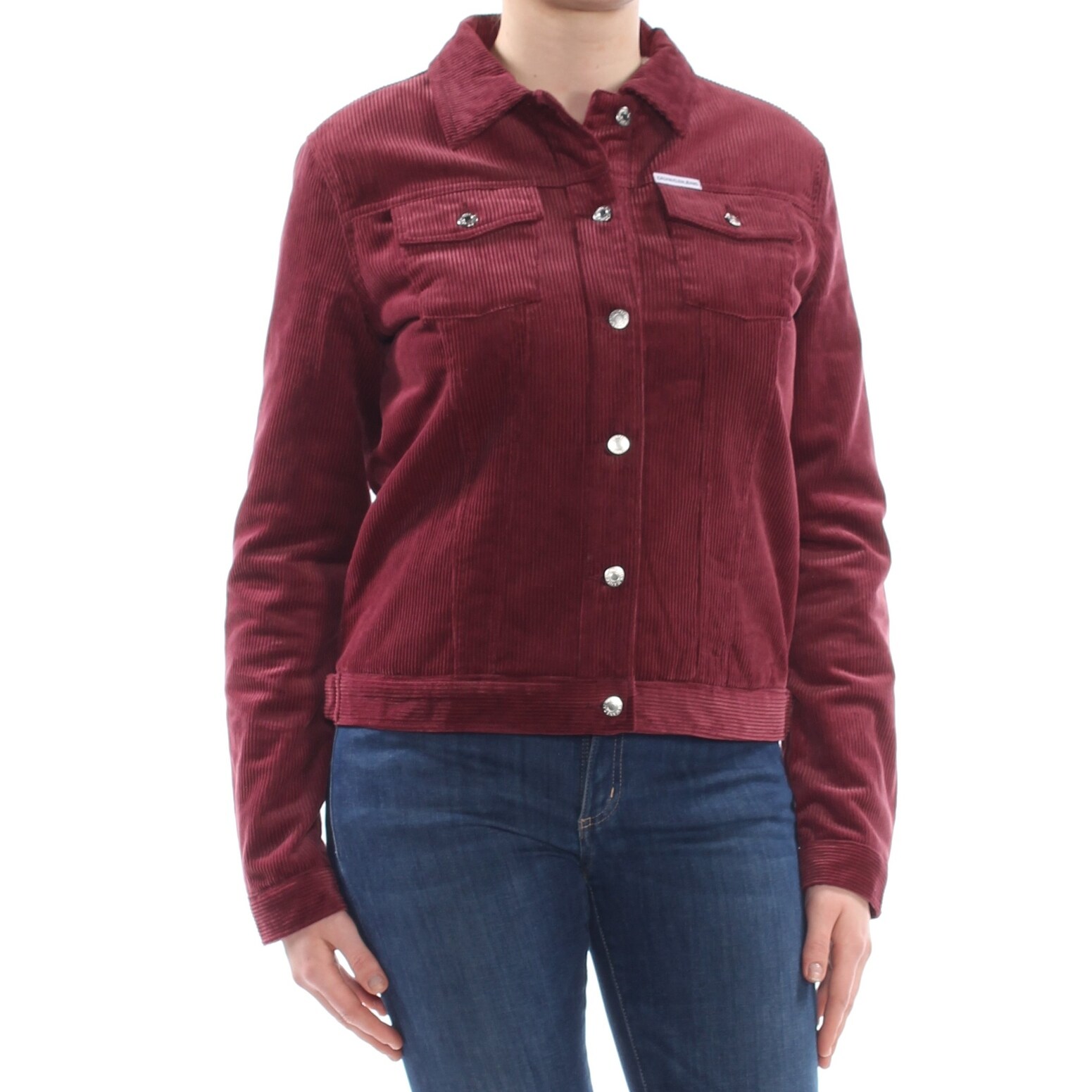 calvin klein burgundy jacket