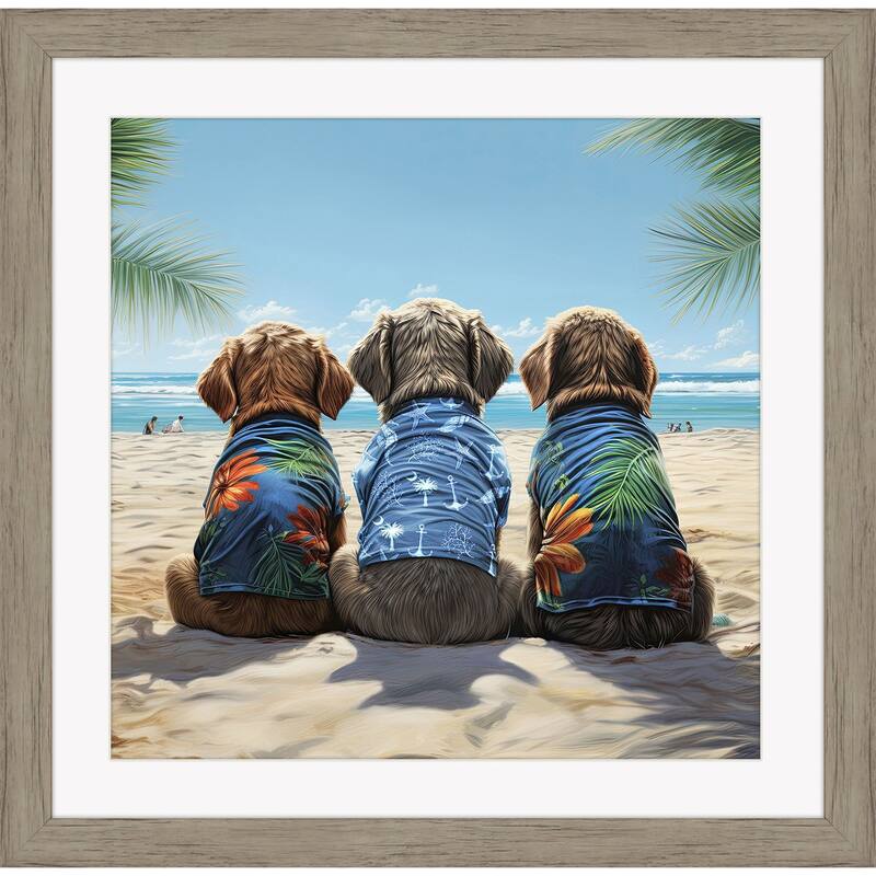 Paragon Nuthin Butt the Beach Framed Art
