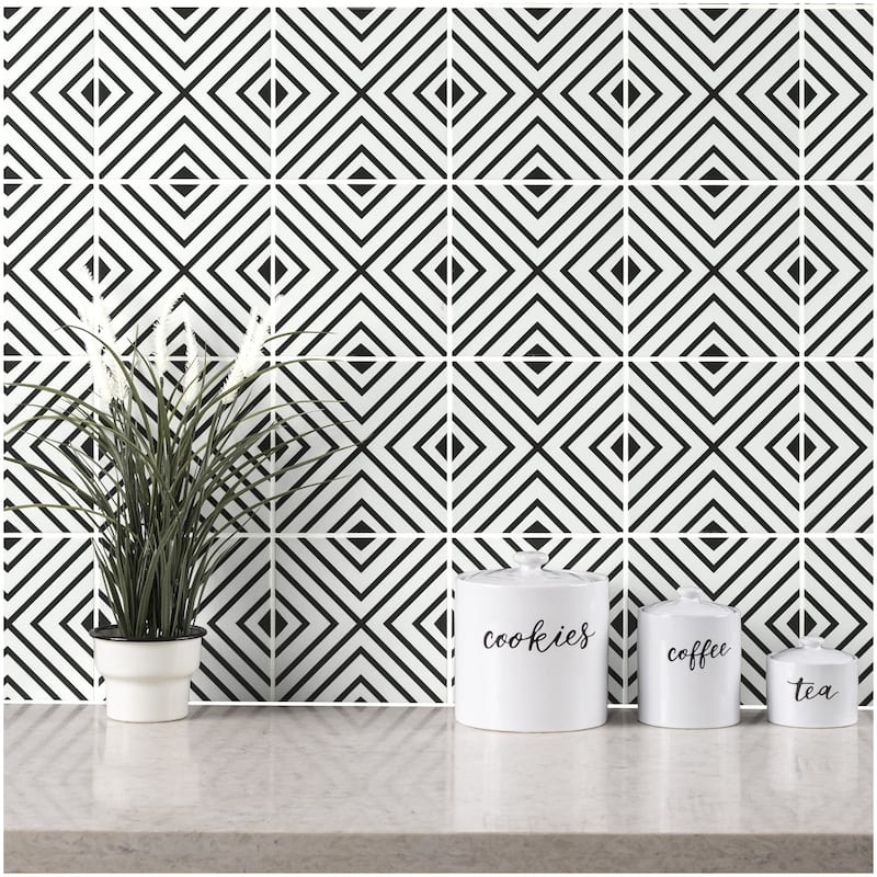 Ackland AKNPTAMA8X8M-CA Amara - 8" x 8" Porcelain Encaustic Floor and