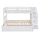 preview thumbnail 20 of 18, Twin/Full Bunk Bed with Trundle & Stairs - Safe Staircase Design