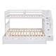 preview thumbnail 20 of 18, Twin over Twin/Full Bunk Bed with Twin Size Trundle,White
