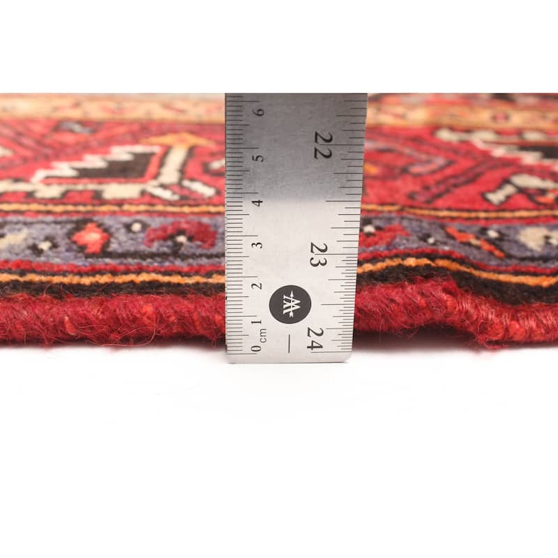 ECARPETGALLERY Hand-knotted Andelz Red Wool Rug - 4'9 x 6'11