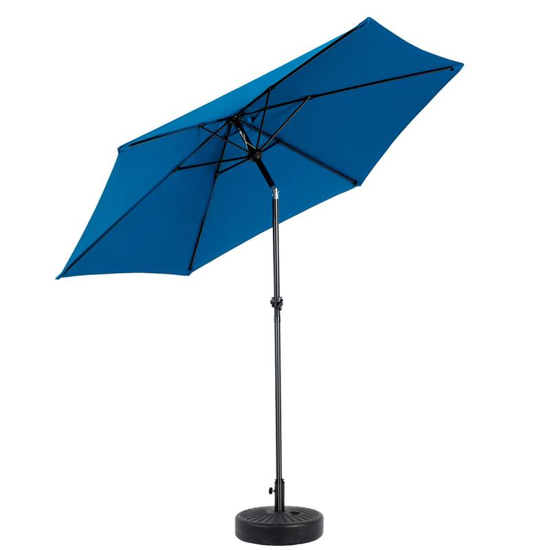 104" Patio Umbrella with Push Button Tilt,6 Ribs and Crank (No Base)