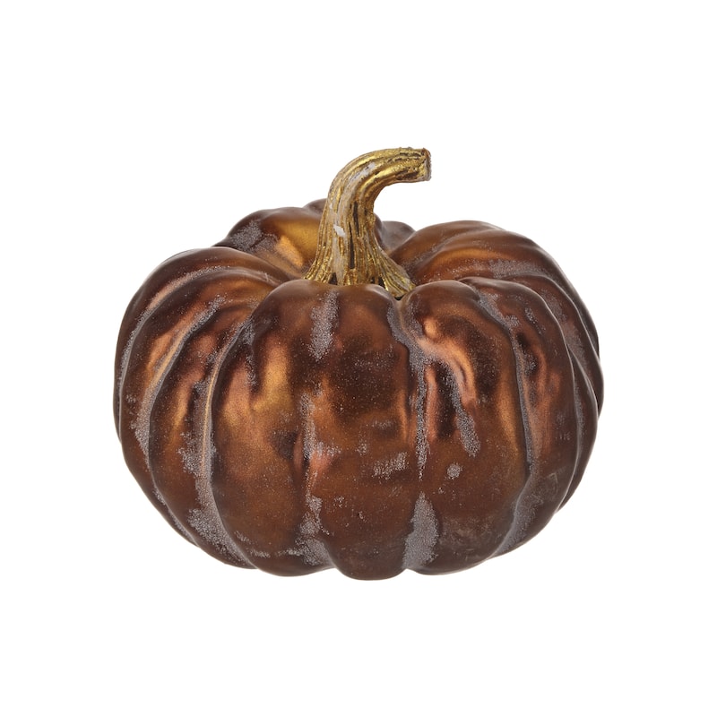 6" Autumn Pumpkin Set of 2 - strofoam:90% plastic:10%