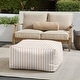 preview thumbnail 25 of 31, Sorra Home Sunbrella Outdoor Knife Edge Bean Pouf
