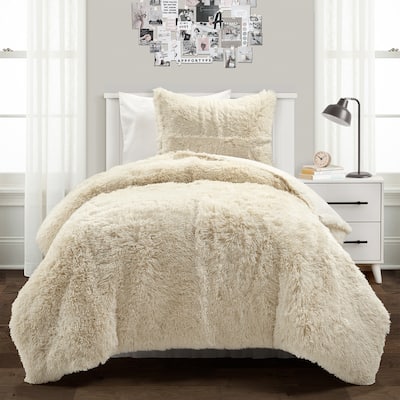 Lush Decor Emma Faux Fur Comforter Set