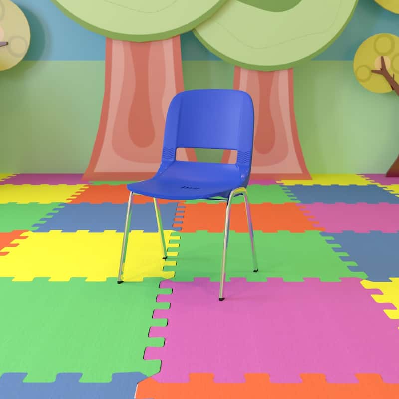 5 Pack 661 lb. Capacity Ergonomic Shell Stack Chair