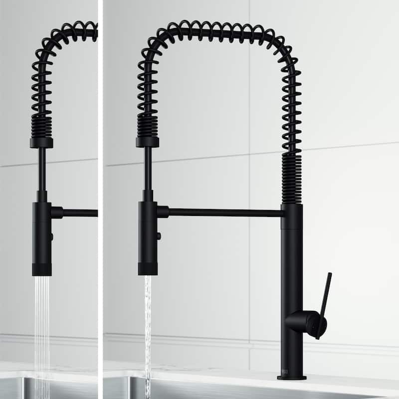 VIGO Sterling 23" H Single Handle Pull-Down Sprayer Kitchen Faucet