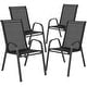 preview thumbnail 4 of 55, Outdoor Stacking Sling Patio Chairs (Set of 4)