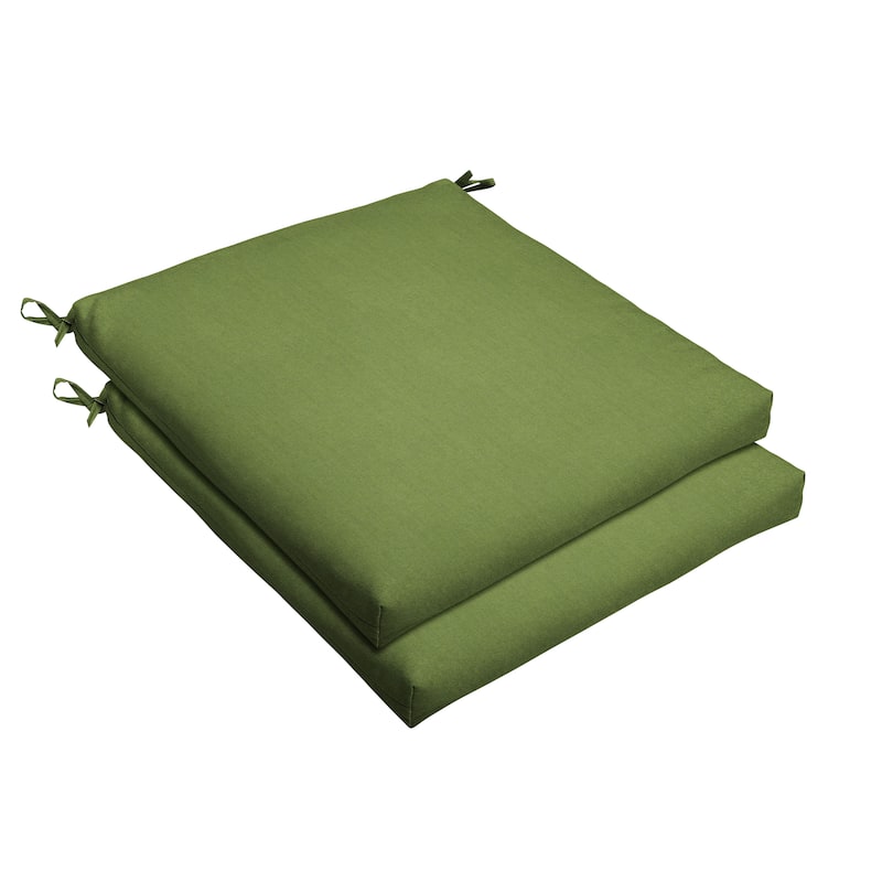 Sorra Home Sunbrella Outdoor Chair Cushion - 19 in W x 19 in D x 2.5 in H - Spectrum Cilantro