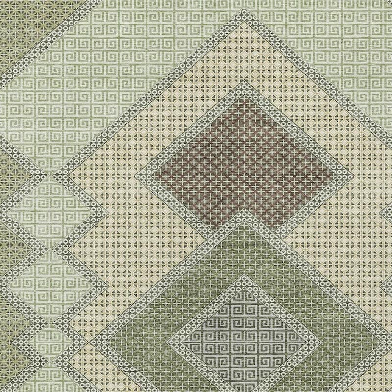 HomeRoots Geometric Transitional Rectangle Outdoor Rug