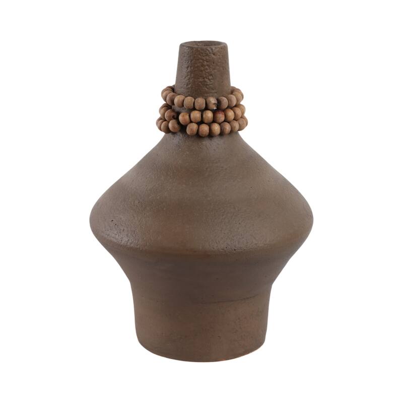 Terracotta Pottery Vase Decorative Handmade Artisan-Inspired Form