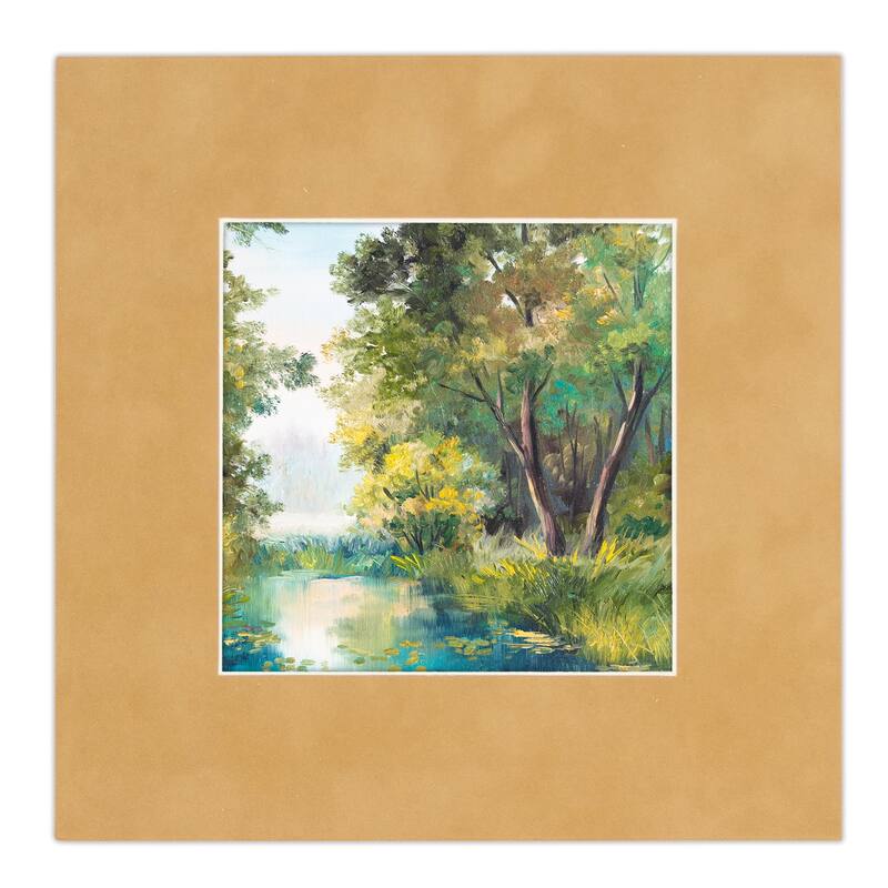 12x12 Mat for 8x8 Photo - Beige Suede Matboard for Frames Measuring 12 x 12 Inches - To Display Art Measuring 8 x 8 Inches