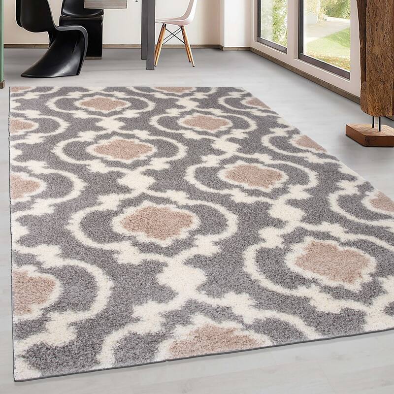 Porch & Den Touro Trellis Shag Area Rug