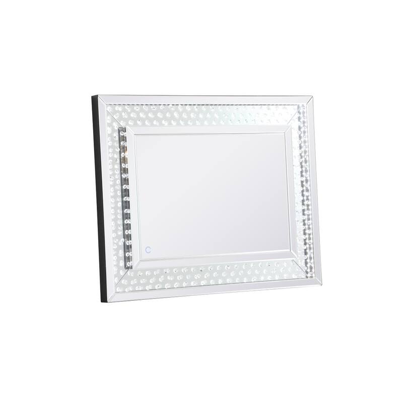 River LED Crystal Mirror - Clear