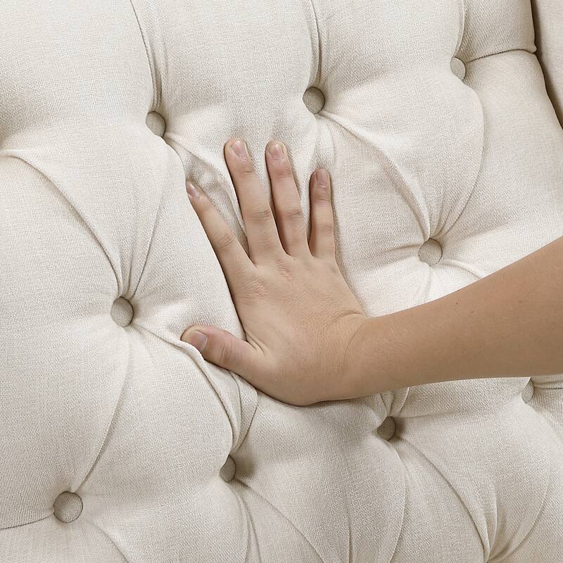 Haven 29" Textured Accent Chair - Button-tufted Chair Back