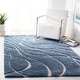 preview thumbnail 12 of 14, SAFAVIEH Florida Shag Sigtraud Abstract Waves 1.2-inch Thick Rug
